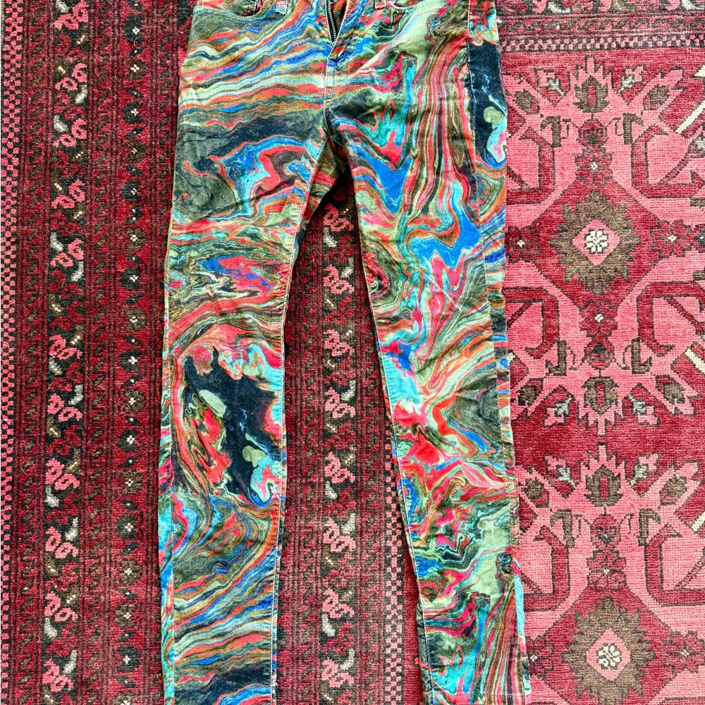 R13 x Alison Mosshart Marble Swirl Pants
